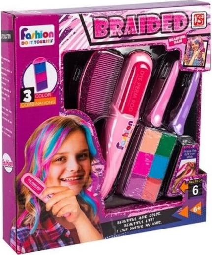 Set di gessetti per capelli Braided per colorazione temporanea e acconciature intrecciate