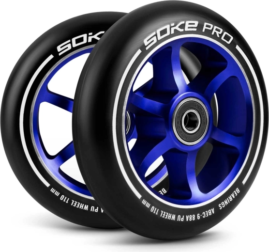 Ruote per monopattino Soke 110 mm blu (2 pz)