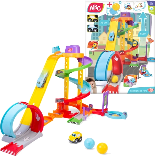 Pista automobilistica ABC Race N Loop Park con 2 macchinine