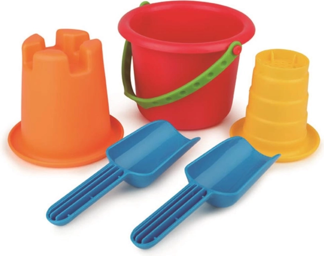 Set di giocattoli per la sabbia con secchiello 5 in 1