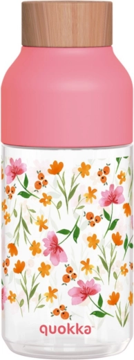 Borraccia Quokka Ice Pink Flowers 570 ml