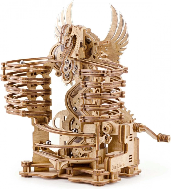 Pista a biglie 3D in legno MARBLE RUN DRAGON di IDVENTURE
