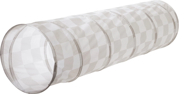 Tunnel da gioco per bambini 3 Sprouts recycled checkerboard beige