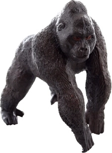 Figurina di gorilla in plastica