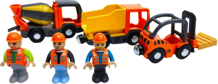 2Kids Toys set di veicoli da cantiere con personaggi