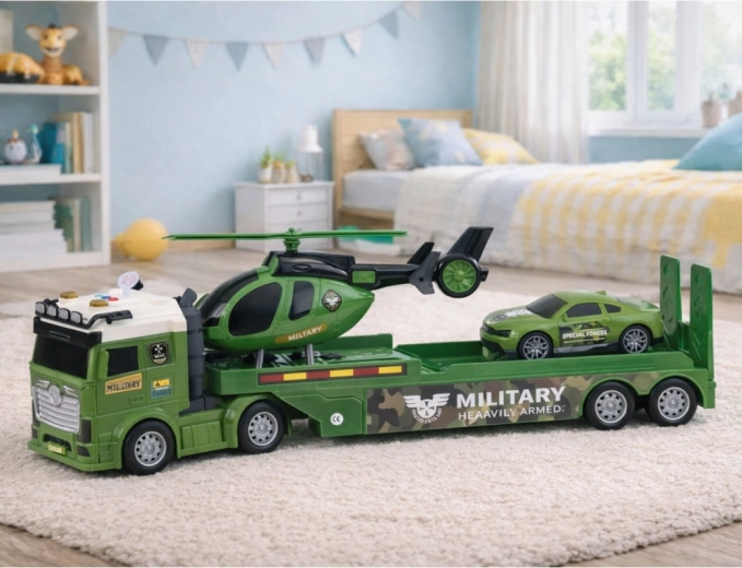 Trasporto dei mezzi come nella realtà