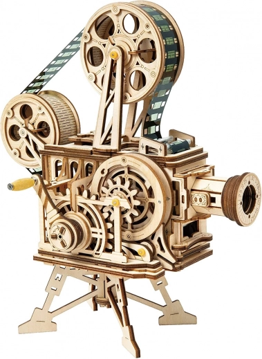 Robotime ROKR proiettore cinematografico meccanico in legno – puzzle 3D da 183 pezzi