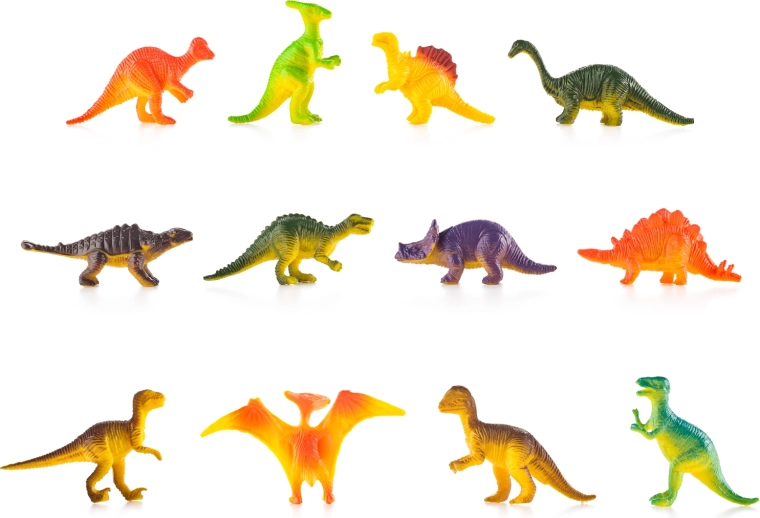 18 dinosauri colorati per un gioco creativo