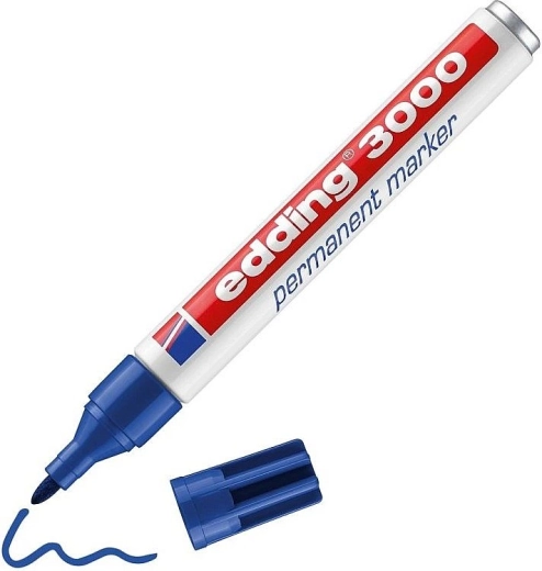 Pennarello indelebile Edding 3000 blu