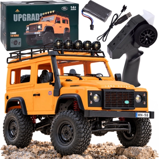 Modello radiocomandato Land Rover Defender 90 4x4 in scala 1:12