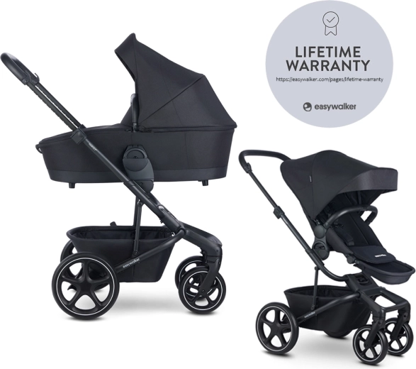 EASYWALKER passeggino combinato Harvey⁵ 2in1 LITE RWS – Midnight Black