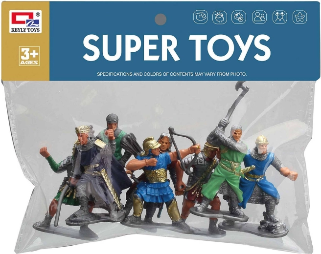 Adar set di action figure di guerrieri romani 9 cm (8 pz)