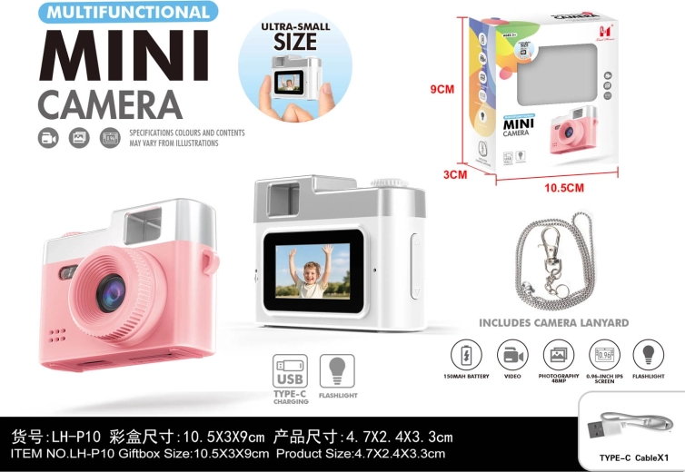Mini fotocamera bianca per bambini
