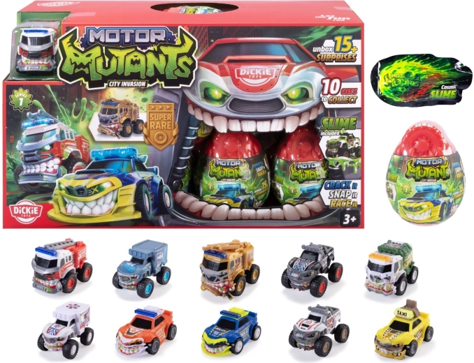 Uovo sorpresa con veicolo MONSTER Motor Mutants Dickie - 1 pezzo