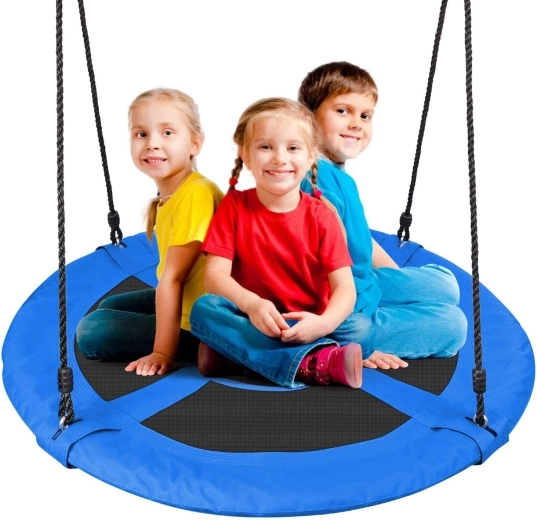 Altalena da giardino Nido di cicogna XL 100 cm blu - 1 pezzo