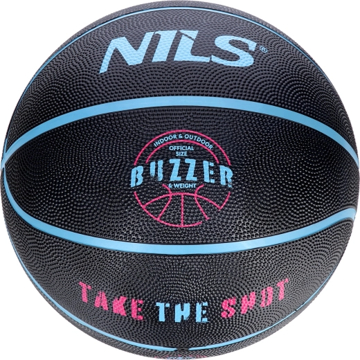 Pallone da basket NILS Buzzer misura 7 – nero