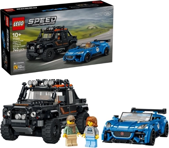 LEGO Speed Champions Jaguar Project 7 e Land Rover Defender