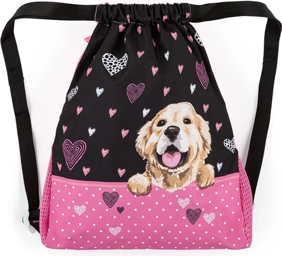 Sacchetto Bagmaster alfa 21 per pantofole e ginnastica, cane