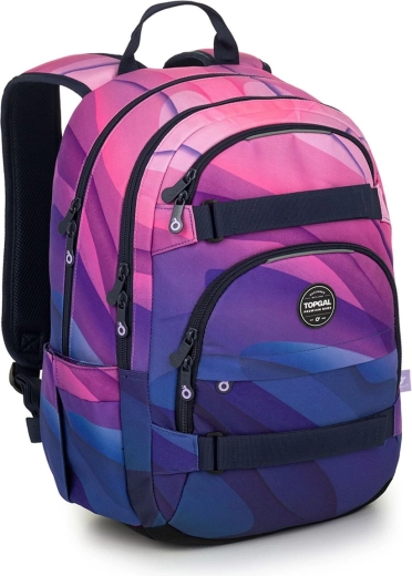 Zaino da studente rosa-viola Topgal Viki