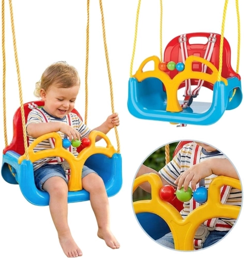 Altalena per bambini Woopie 3 in 1 blu