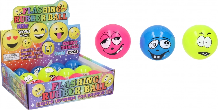 Pallina luminosa con faccina 5,5 cm