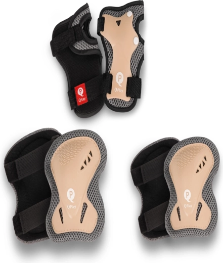Protezioni per bambini Qplay khaki taglia S (3–5 anni)