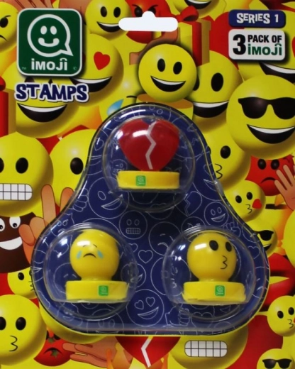 Set di timbri Imoji 3 pz – emoticon