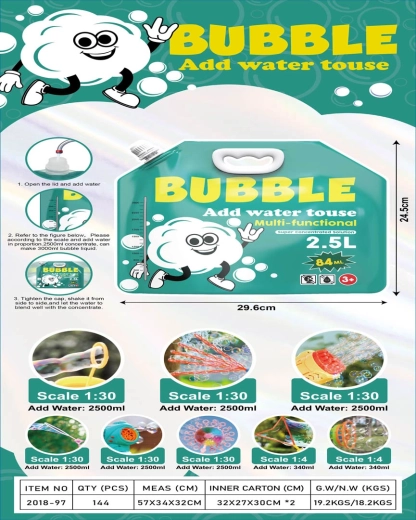Concentrato per bolle 2,5 l (da 84 ml) - 1 pezzo