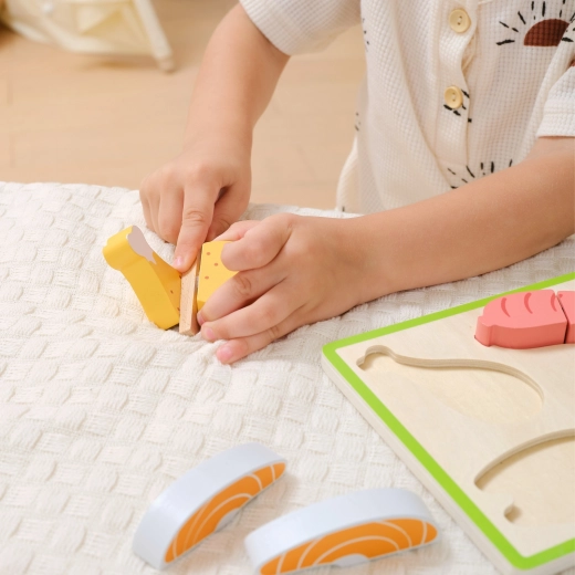 Realizzazione sicura in legno per piccoli cuochi