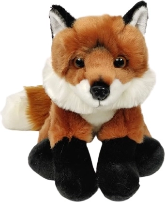 Volpe di peluche seduta 28 cm