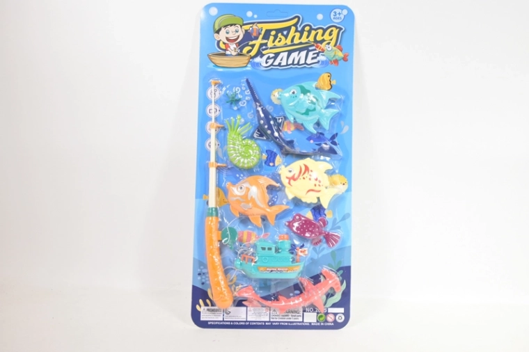 Gioco di pesca con canna da pesca