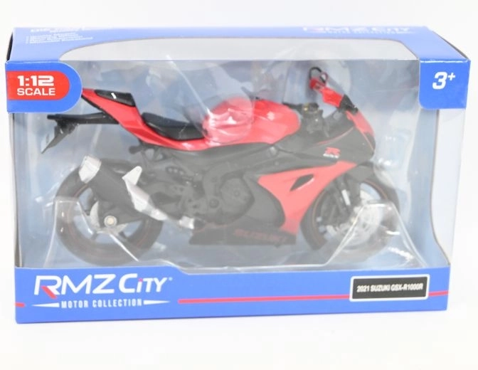 RMZ Hobby Suzuki GSX-R1000R modello moto 1:12 rosso