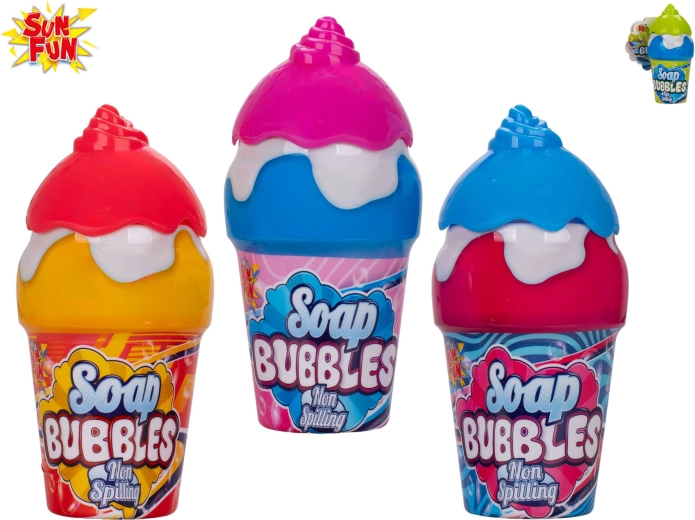 Bolle di sapone a forma di gelato Sun Fun - 1 pezzo