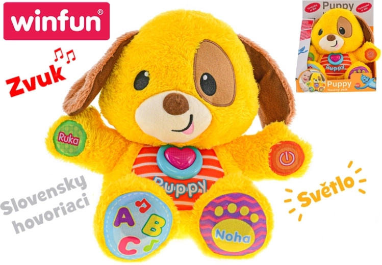 Cagnolino parlante educativo Puppy con luce e suoni 33 cm