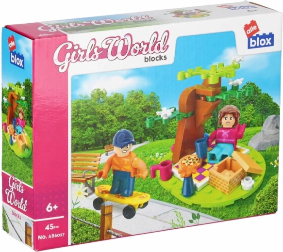 Set da costruzione picnic per ragazze con personaggi