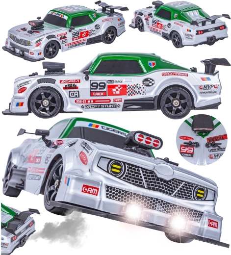 Ruote da drift + set di pneumatici con battistrada nella confezione