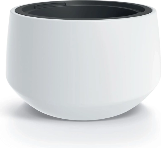 Vaso per piante HEOS 39 cm bianco con inserto interno