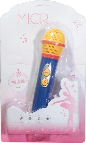 Microfono colorato per bambini con luce e musica