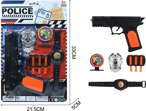 Set della polizia in blister