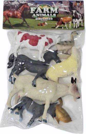 Set di statuine di animali da fattoria