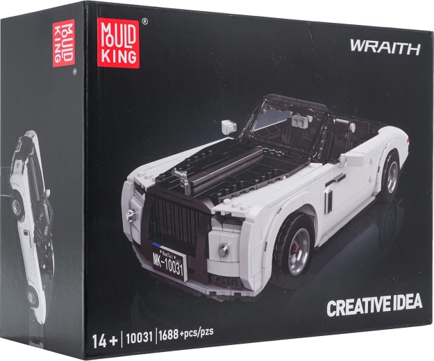 Set di costruzione Mould King cabriolet bianca, 1688 pezzi