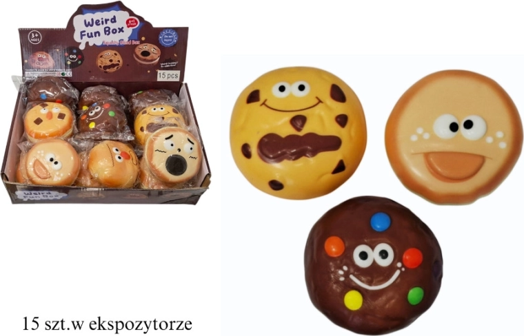 Donut antistress da schiacciare con faccia