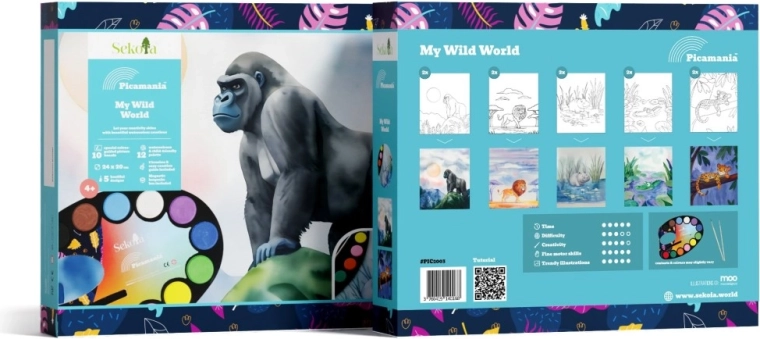 Sekoia Picamania Savana – set creativo di pittura per bambini