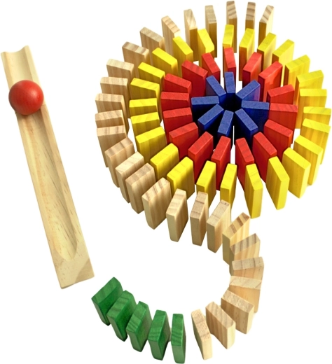 Reazione a catena fluida con rampa e biglia