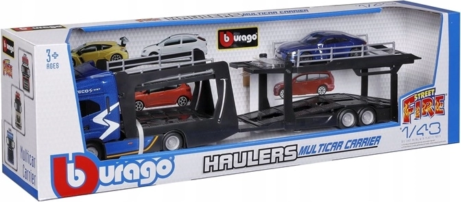 Bburago Street Fire trasportatore di automobili Iveco in scala 1:43