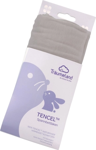 Lenzuolo con angoli Träumeland Tencel uni antracite