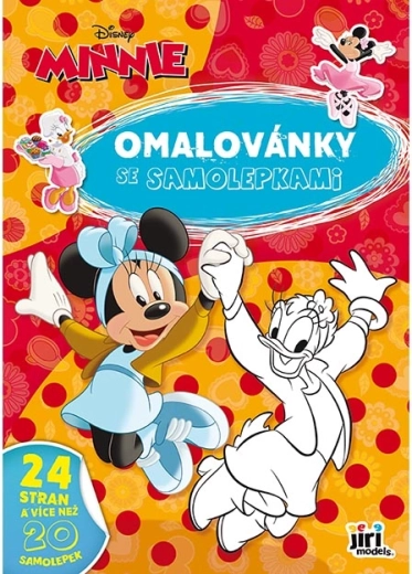 Album da colorare A4 con adesivi Minnie