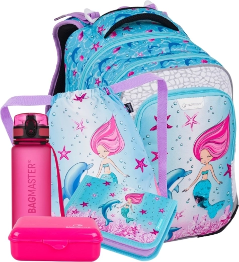 Bagmaster LUMI grande set scolastico per alunne di prima – sirena