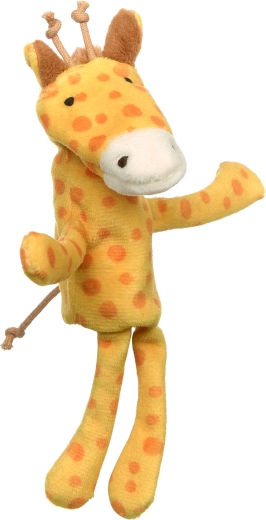 Giraffa con espressione allegra e un abbraccio morbido