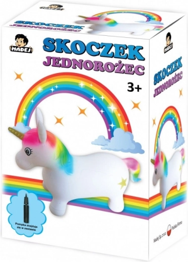Unicorno saltellante con pompetta MADEJ